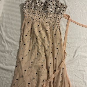 Formal dress with rhinestones